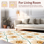 Floral Daisy Pattern Rug