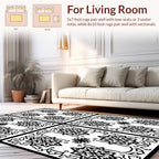 Ornate Floral Medallion Pattern Rug