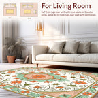 Ornate Floral Scrollwork Rug