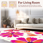Bold Floral Pattern Design Rug