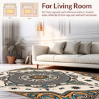 Mandala Tribal Sunburst Medallion Rug