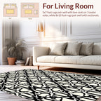 Monochromatic Lattice Pattern Design Rug