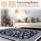 Classic Floral Repeating Pattern Rug