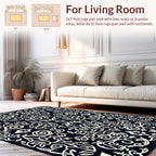 Classic Floral Scrollwork Pattern Rug