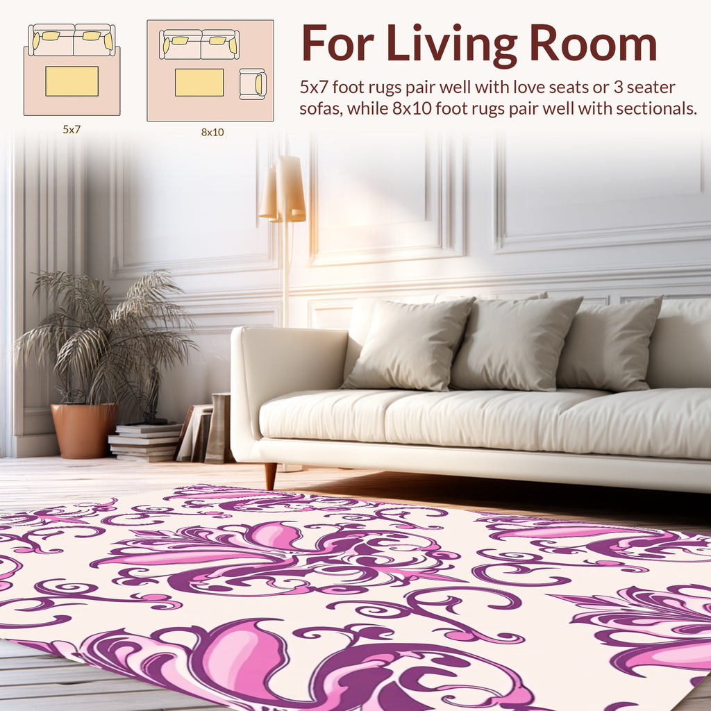 Ornate Floral Paisley Pattern Rug