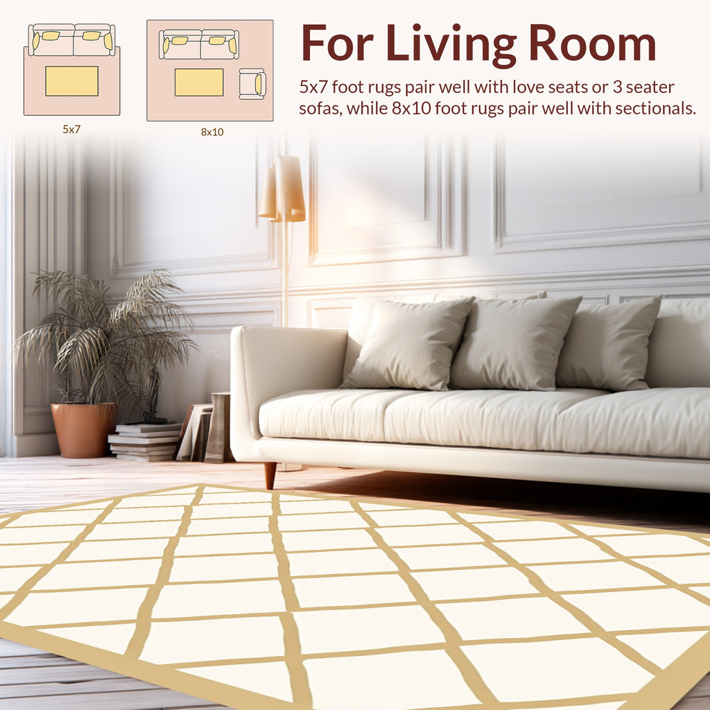 Dijon Lattice Pattern Rug