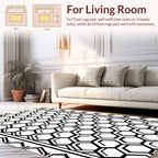 Modern Hexagonal Pattern Design Rug