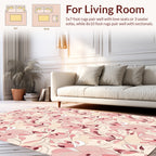 Abstract Floral Swirls Pattern Rug