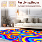 Vibrant Swirls And Shapes Rug