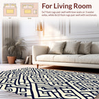Tribal Maze Pattern Design Rug