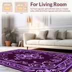 Victorian Style Paisley Scrollwork Design Rug