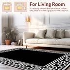 Intricate Celtic Knot Border Design Rug