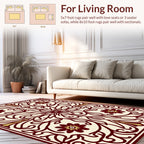 Ornate Floral Mandala Pattern Rug