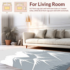 Misty Mountain Range Graphic Art Rug