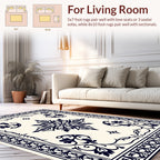 Classic Floral Medallion Frame Design Rug
