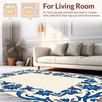 Classic Floral Scroll Pattern Rug