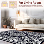Classic Floral Medallion With Border Rug