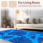 Bold Tropical Leaves Pattern Rug
