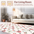 Retro Floral Lattice Pattern Rug