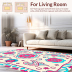 Floral Paisley Vibrant Pattern Rug