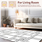 Abstract Linear Intersecting Lines Design Rug