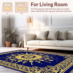 Ornate Sunburst Mandala With Border Rug