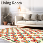 Red Jingle Bells Festive Swag Rug