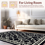 Intricate Cream Geometric Lattice Rug