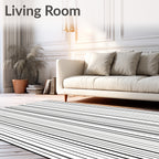 Bold Vertical Striped Design Rug