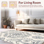 Ornate Floral Mandala Pattern Rug