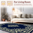 Classic Elaborate Floral Border Design Rug