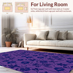 Bold Floral Sketch Pattern Rug