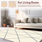 Modern Diamond Pattern Geometric Rug