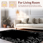 Botanical Vines Stars Border Design Rug