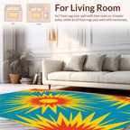 Radiant Sunburst Pattern Rug