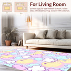 Pastel Clouds and Sunshine Pattern Rug