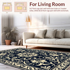Classic Floral Scrollwork Pattern Rug