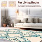 Vintage Floral Lattice Pattern Rug