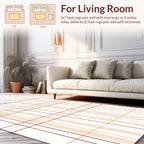 Classic Plaid Line Pattern Rug