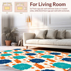 Floral Vine Inspired Contemporary Design Rug