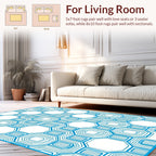 Tiling Octagonal Geometric Contour Design Rug