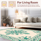 Classic Floral Scrollwork Cream Rug