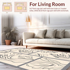 Abstract Organic Line Art Design Rug