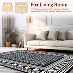 Intricate Diamond Border Geometric Pattern Rug