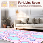 Pastel Floral Cloud Pattern Rug