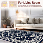 Classic Floral Scrollwork Inspired Design Rug