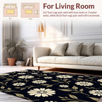 Nature Inspired Floral Pattern Rug