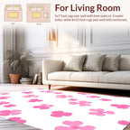 Pink Blossom Ditsy Pattern Rug