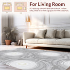 Modern Abstract Swirls Pattern Rug