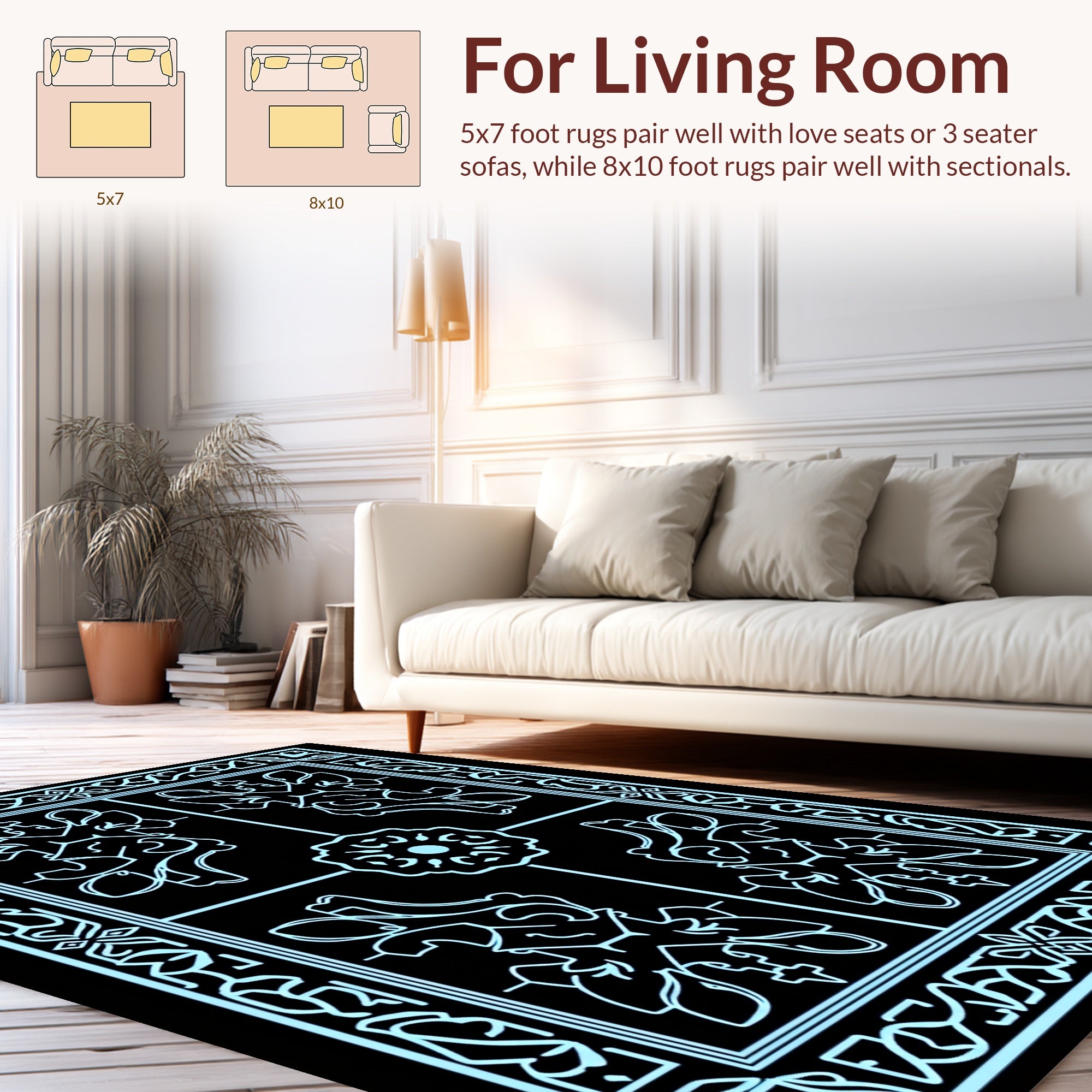 Abstract Art Deco Symmetry Rug